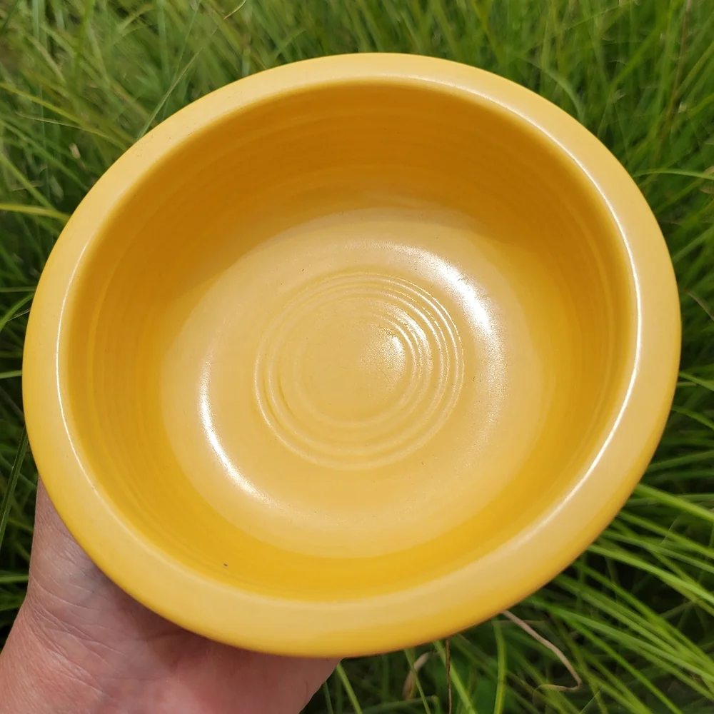 Vintage Fiesta ~ Yellow Fruit Bowl & Single S&P Shaker ~ Fiestaware Made in USA
